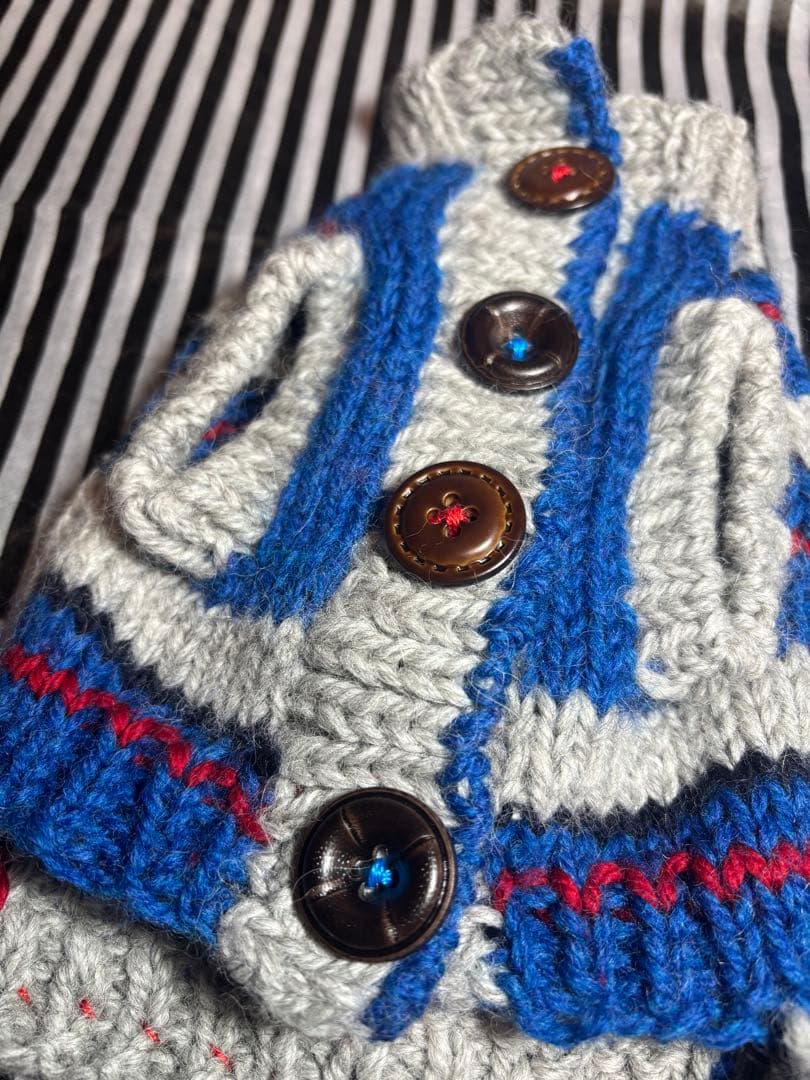 57◆ アーガイルデニムニット【OROKU】　パピリーヒルズ