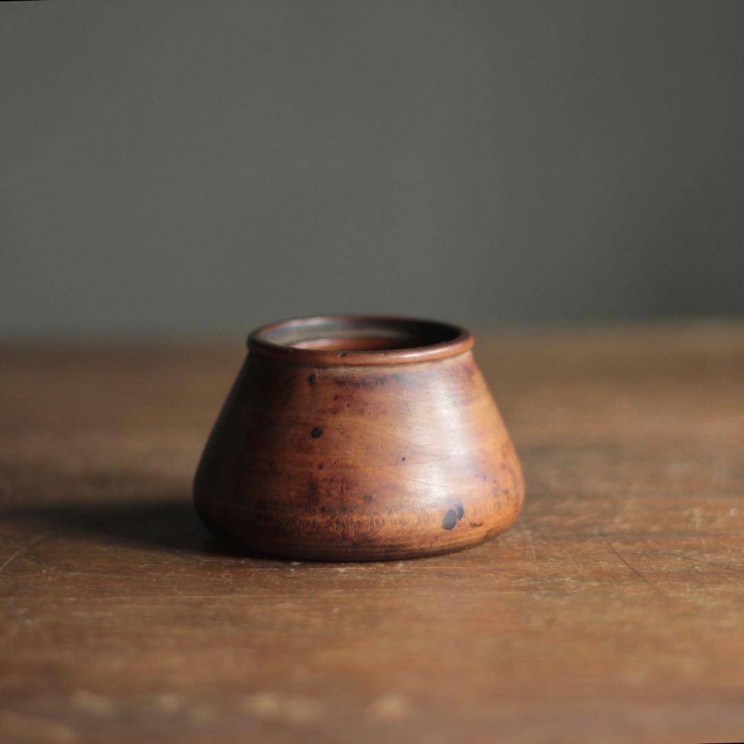 木製 塩笥形 盃 ぐい呑み 古道具 アンティーク 古美術 酒器