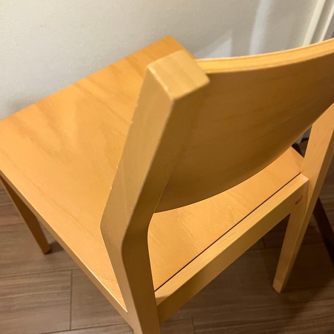 カリガリス 木製ダイニングチェア 2脚セット ナチュラル