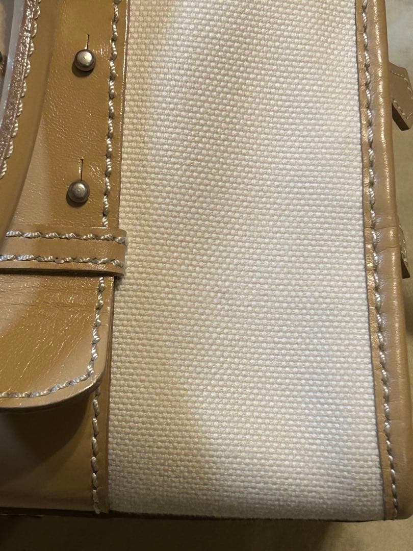 バーバリーブルーレーベル　ハンドバッグ　バッグ　バーバリーチェック　ナチュラル