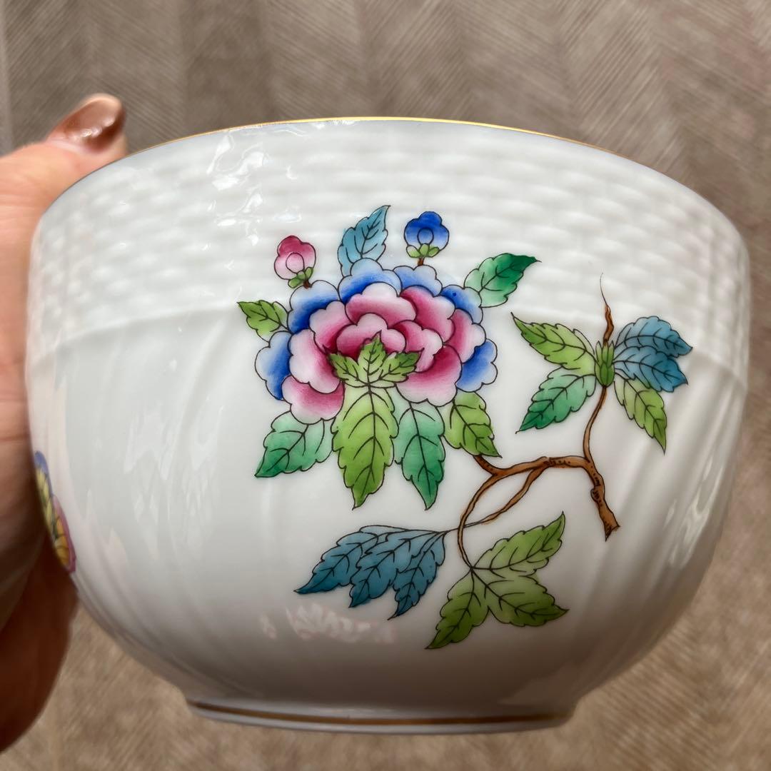 HERENDヘレンド　ヴィクトリア・ブーケ　スラップボウルボール