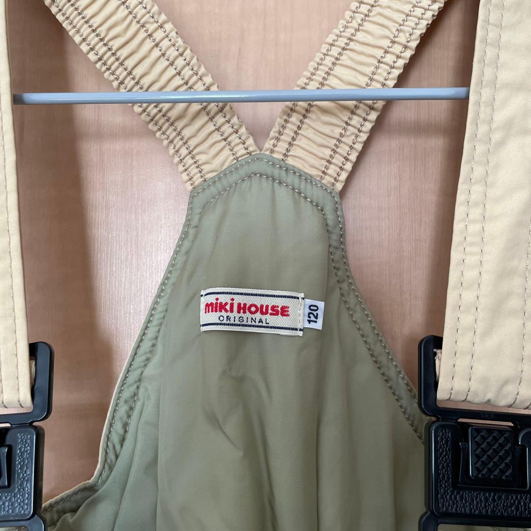 再お値下げ一度着用ミキハウスM.H.ATHLETICSスキーウェアセット120㎝