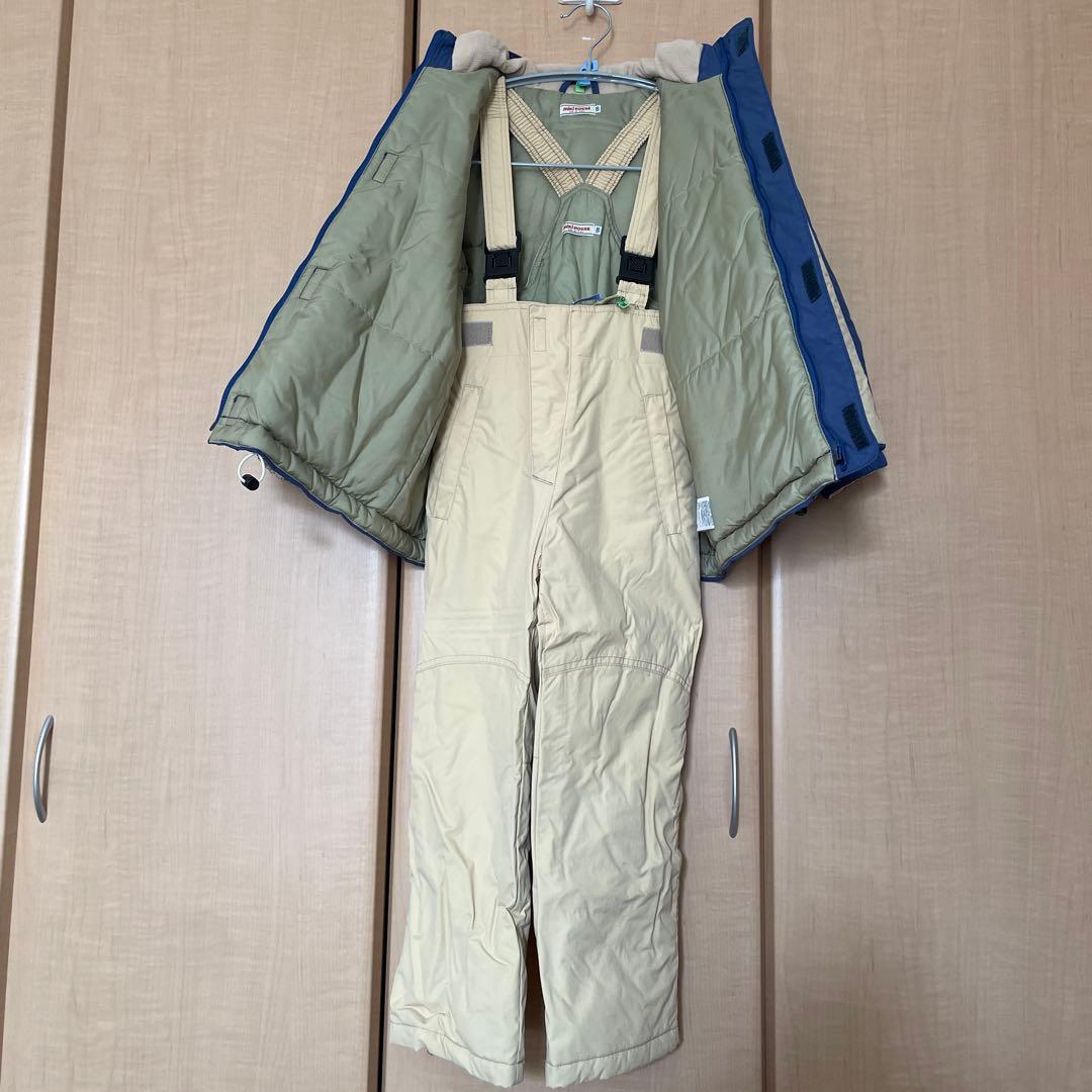 再お値下げ一度着用ミキハウスM.H.ATHLETICSスキーウェアセット120㎝