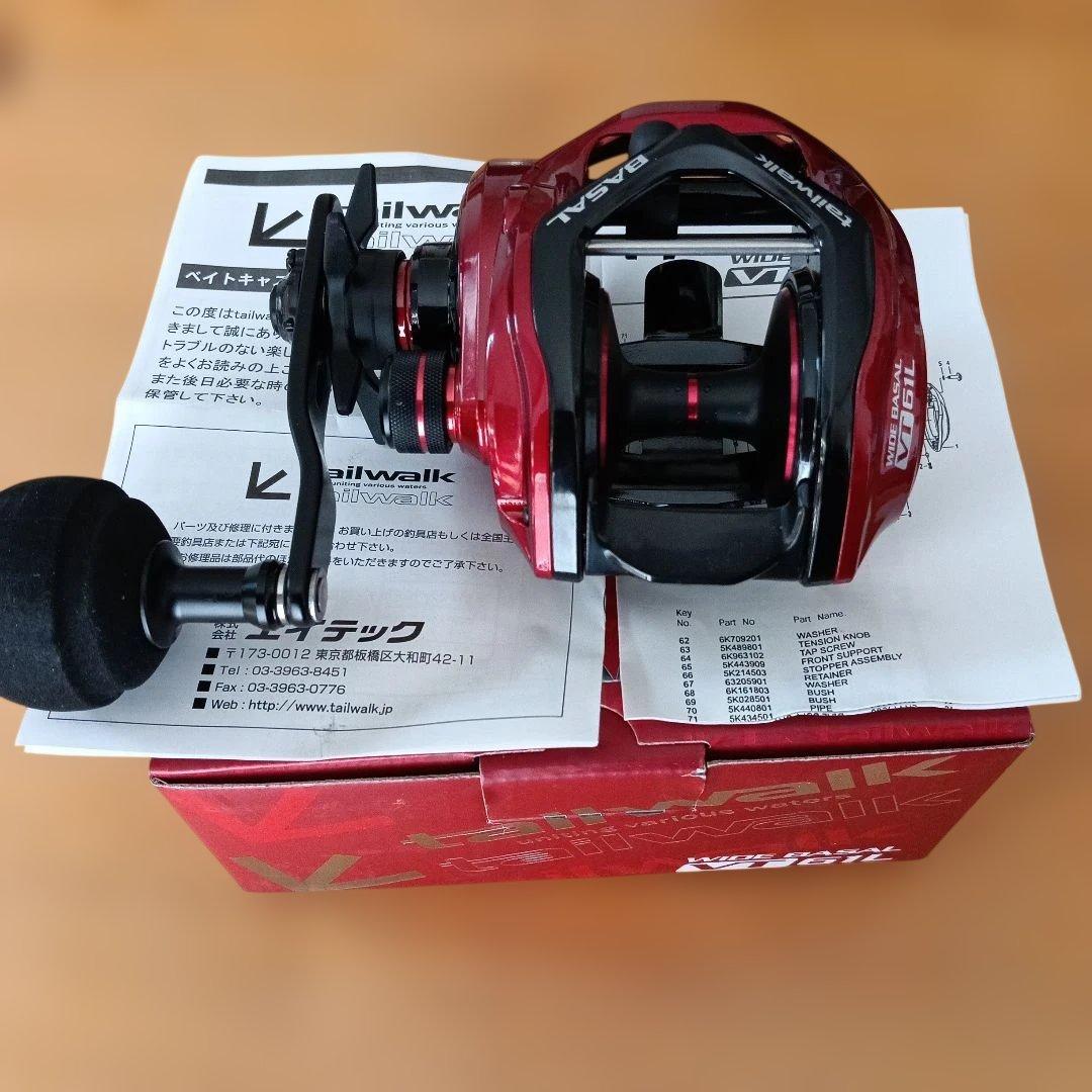 tailwalk WIDE BASAL VT 61L ベイトリール新品　左巻き