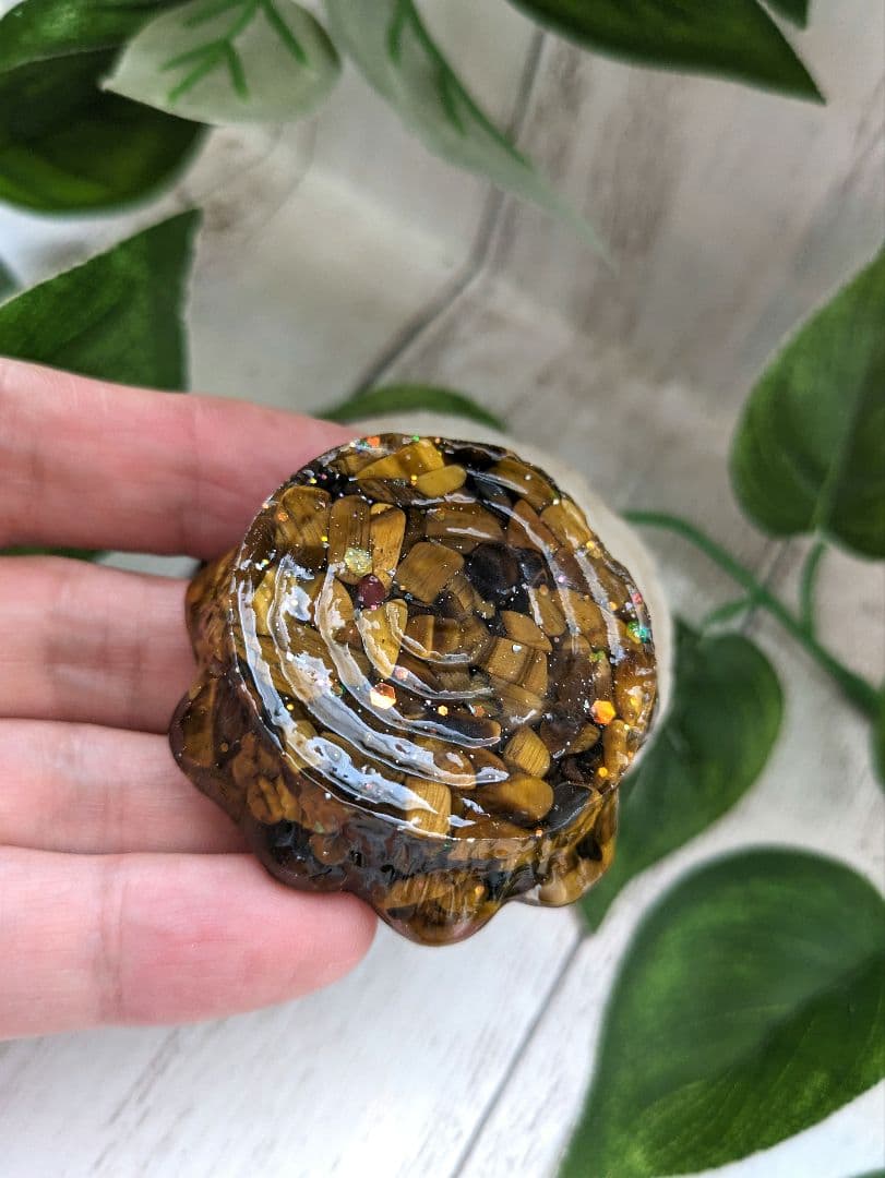 【なおりん】シトリンの天使ちゃん形オルゴナイト☆他４点