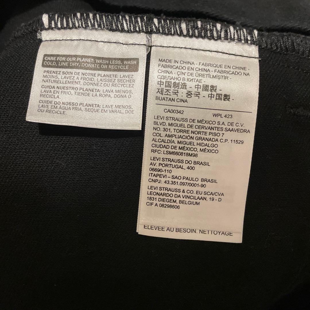 リーバイス　ブラックデニムベスト　tattoo studio yamada L