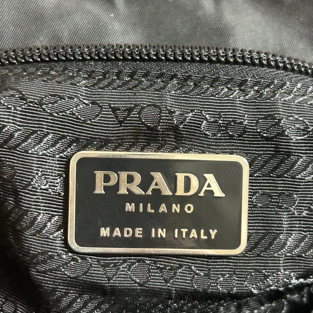 人気❣️PRADA プラダ ナイロン ハンドバッグ 三角ロゴ テスート　ブラック