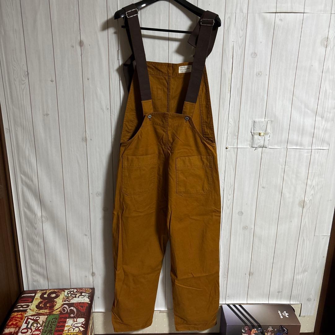 極上JOHNBULLワークオーバーオールパンツ日本製ミリタリーサロペット製品染め