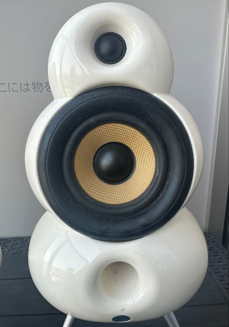 スキャンダイナ ミニポッド スピーカー ペア ホワイト ブルールーム デンマーク