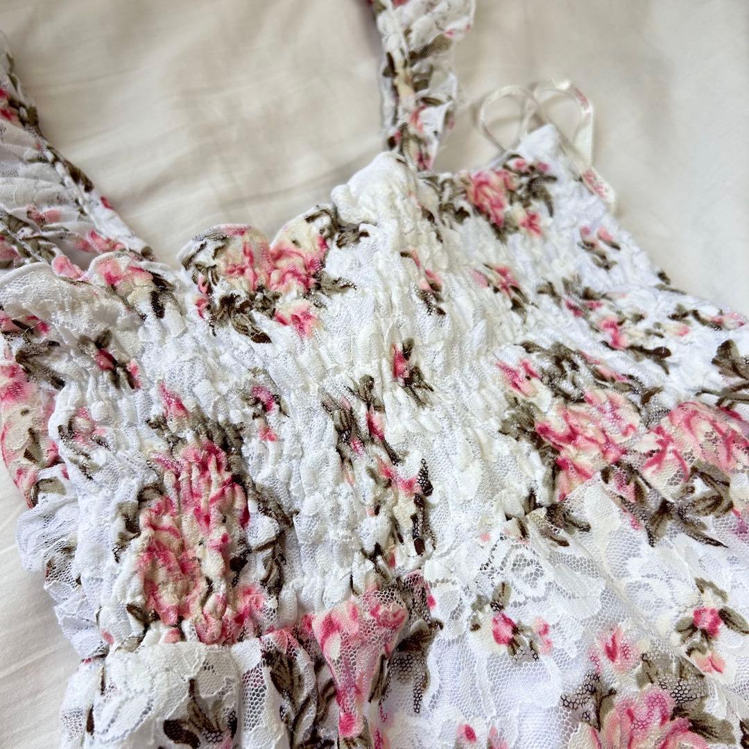 LIZ LISA トップス　キャミソール　花柄　レース　リズリサ 姫ギャル