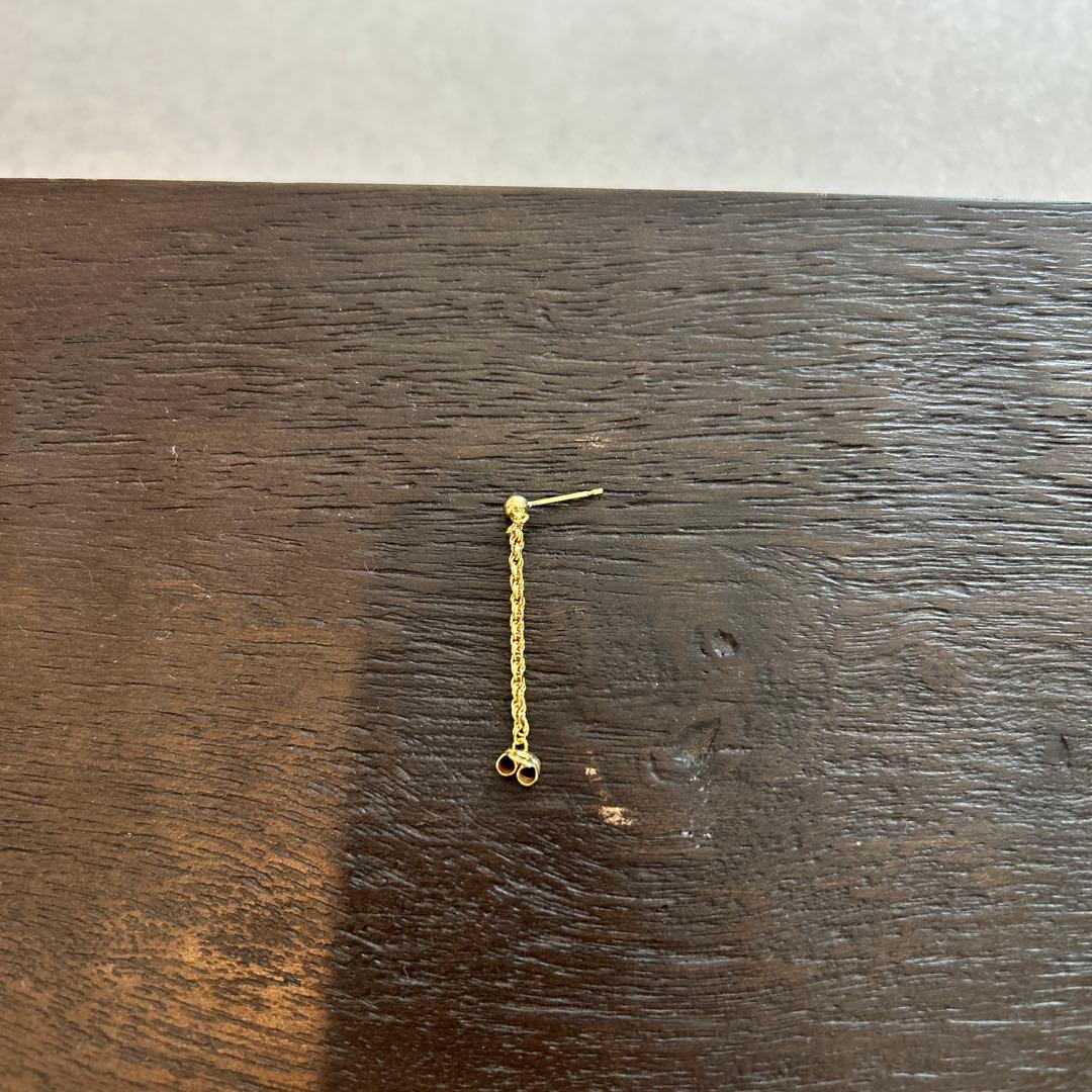 AHKAH フレンチロープピアス　k18 【片方のみ】