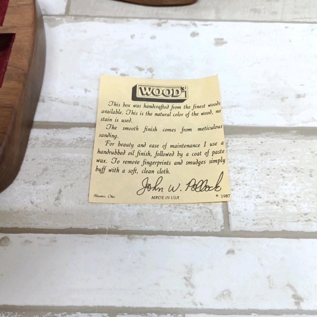 アクセサリーケース ブラック ウォールナット John w. Pollock