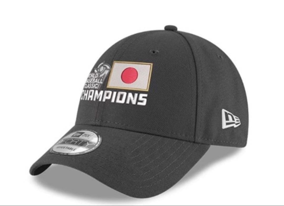 【即発送】WBC 優勝記念限定キャップ(グレー、アジャスタブル)＆Tシャツ L