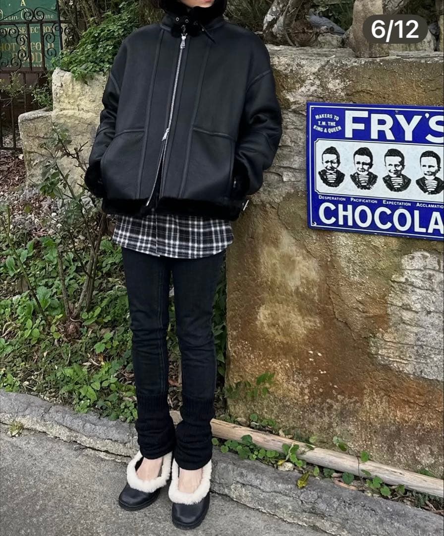 靴 UGG Zora Leather Ballet Flat 25.5