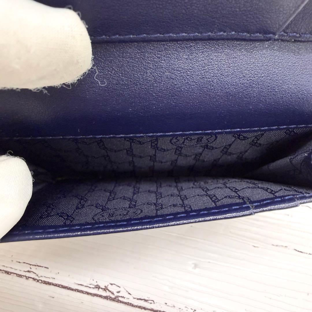 【極美品】　モンブラン　クロコ型押し　レザー　名刺入れ