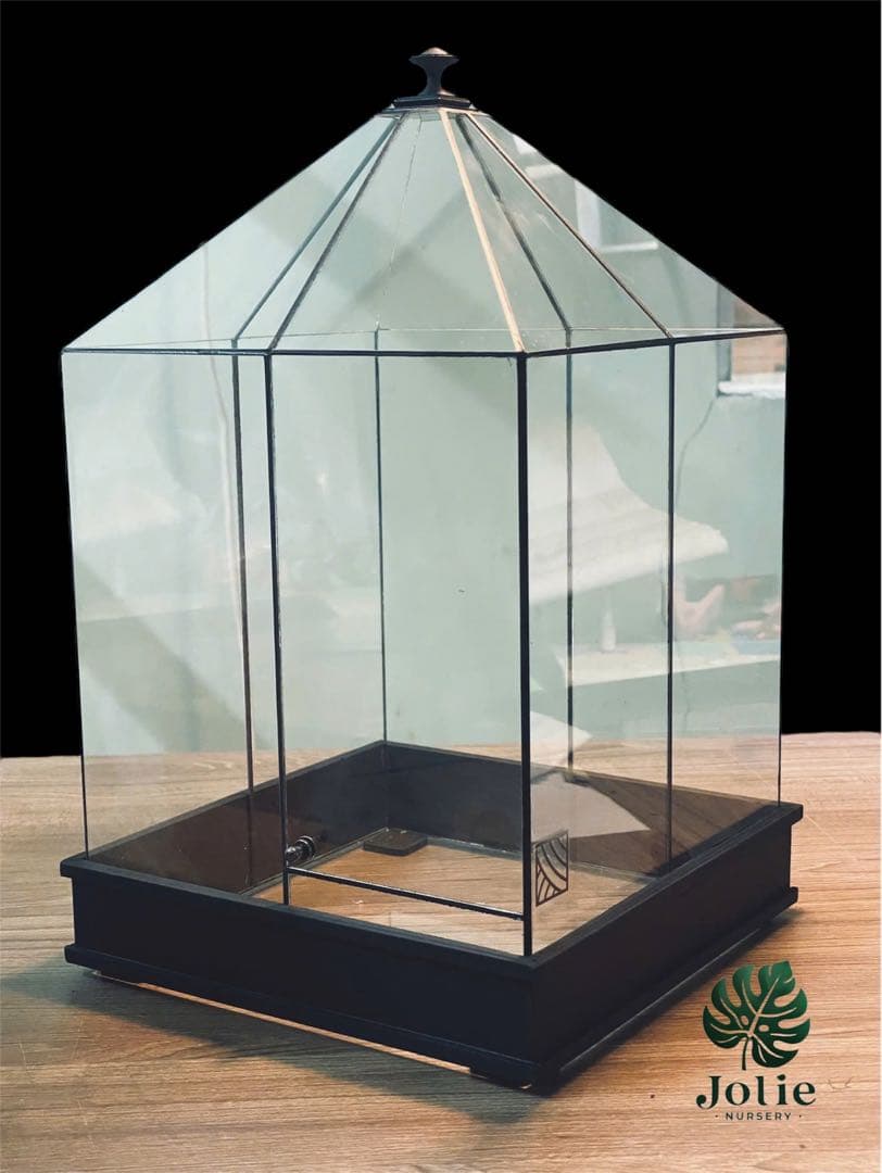 手作りガラス温室風テラリウムケース