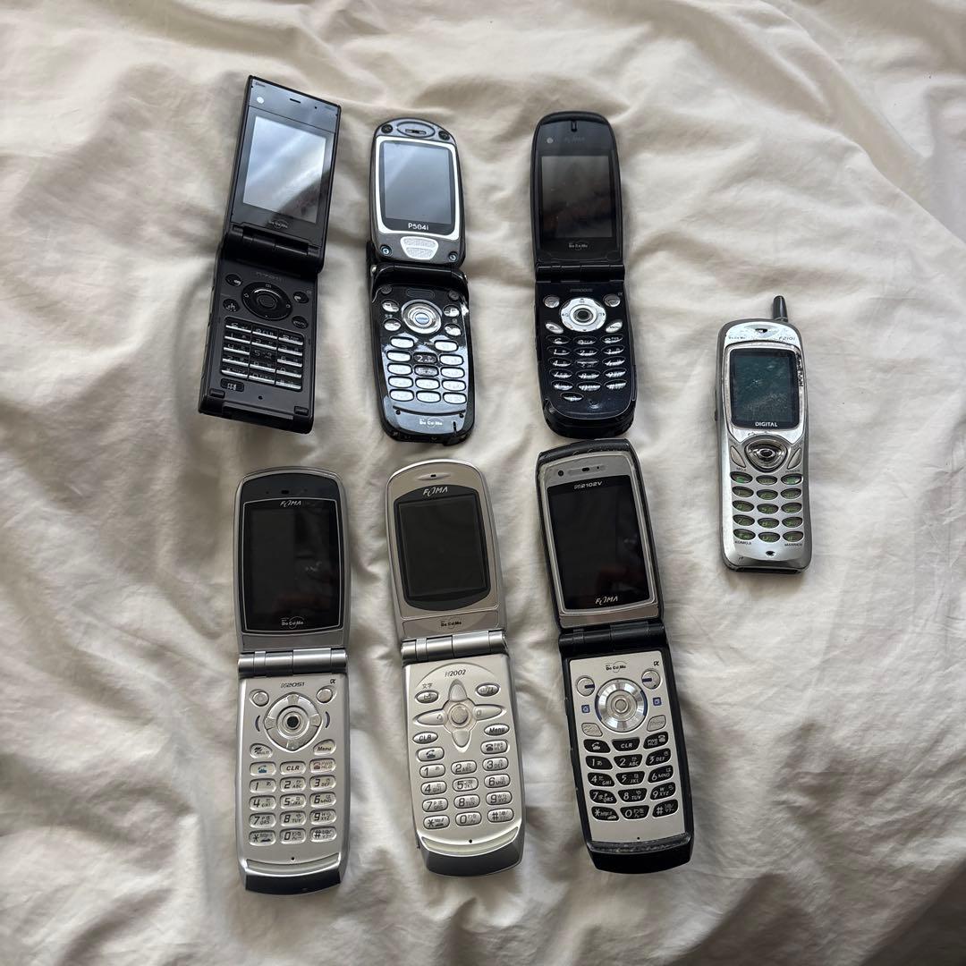 レトロdocomo携帯　7台