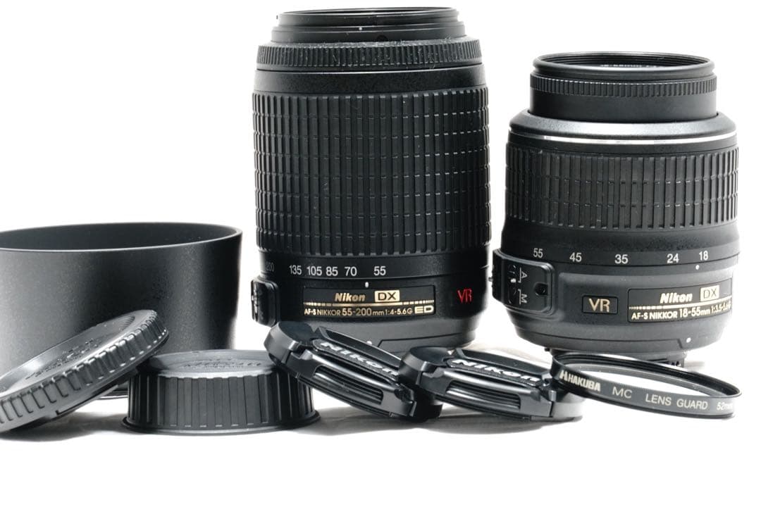 新品級 Nikon D3200 スマホ転送 ダブルズーム レンズセット 入門機