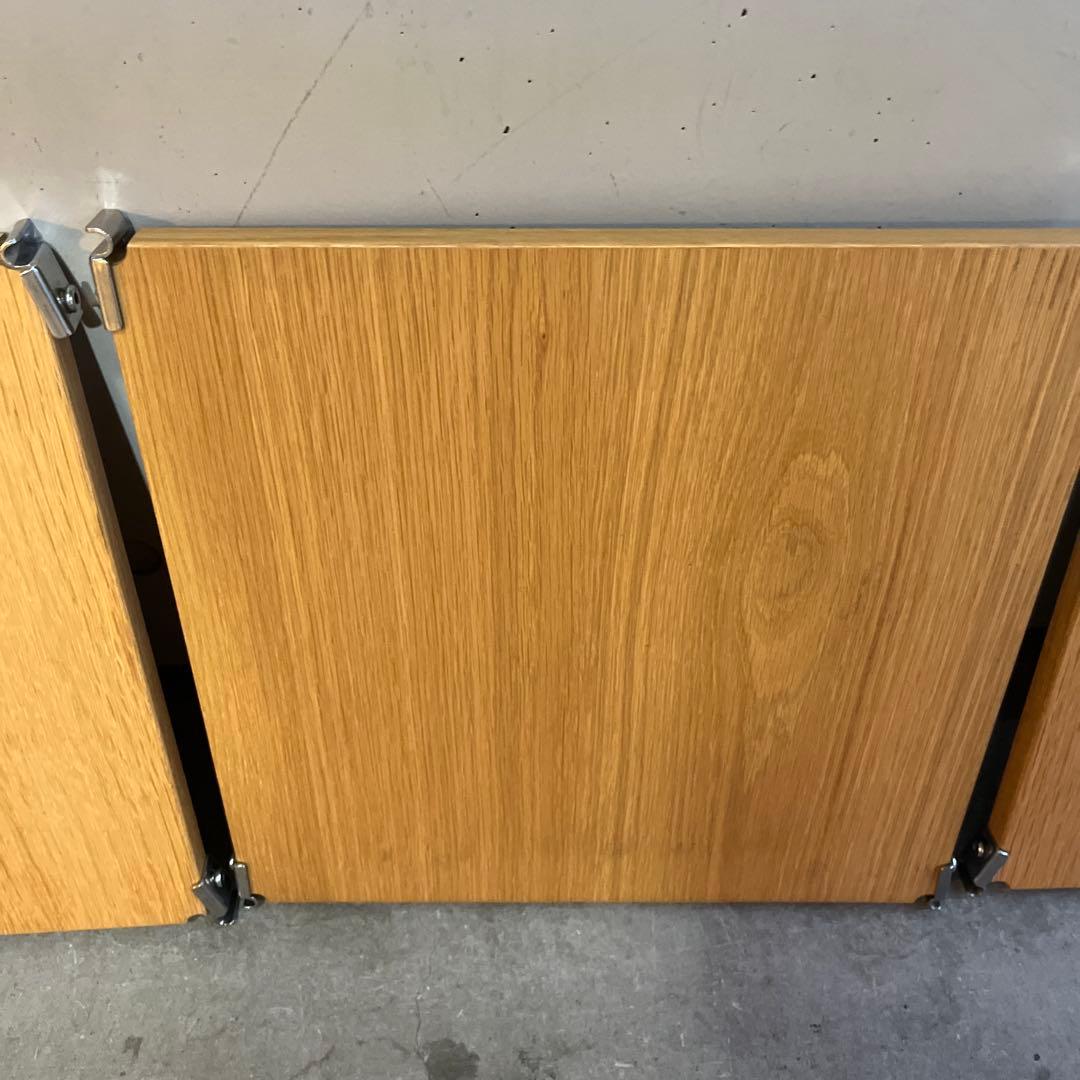 mato★無印ステンレスユニットシェルフ・追加棚・オーク材幅４２ｃｍ５枚他