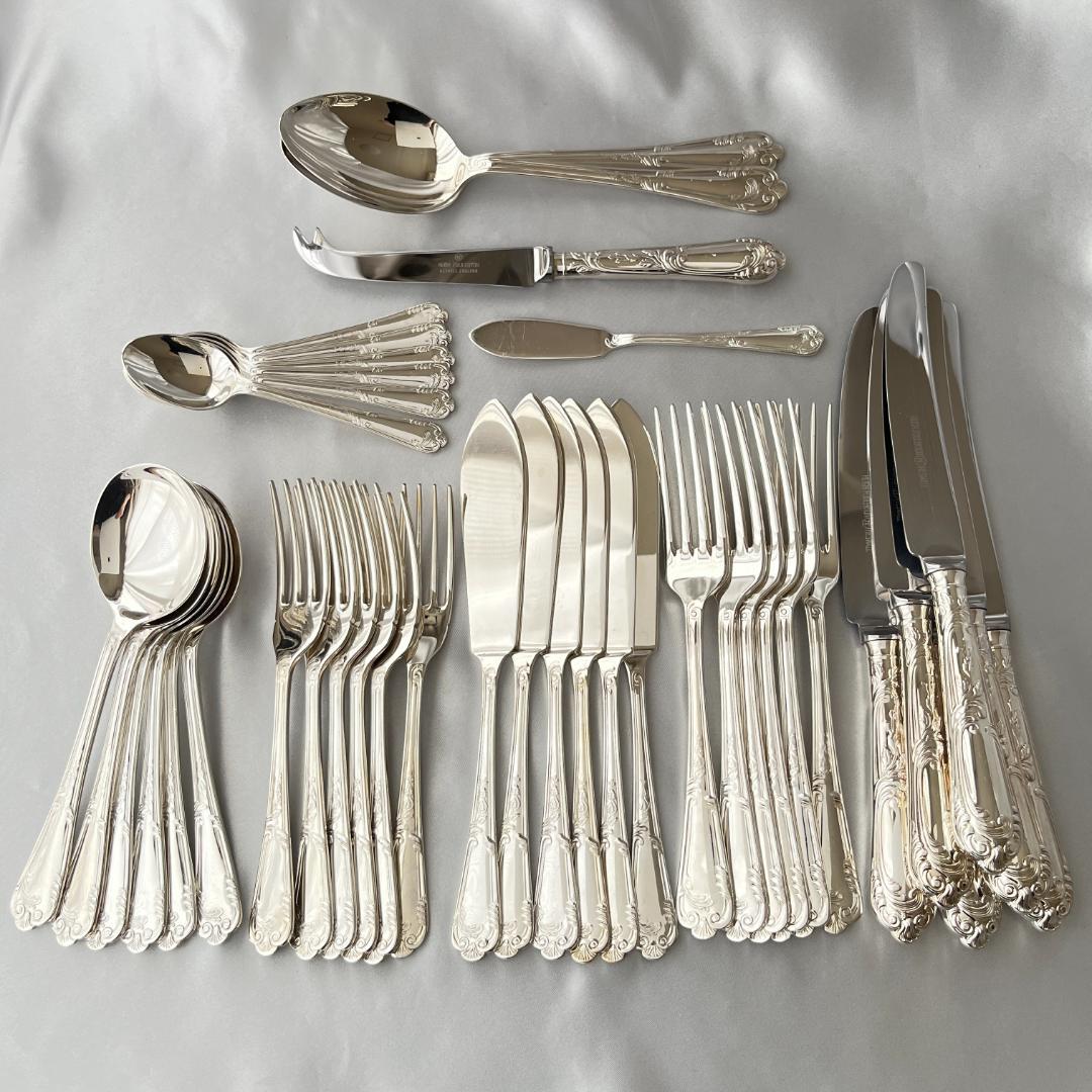 【Hugh Foulerton】ディナーセット 6名用40本組 サーバー付