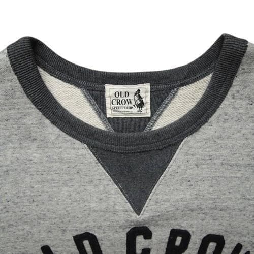 OLD CROW モーターサイクルスウェットシャツ グレーXL GLADHAND
