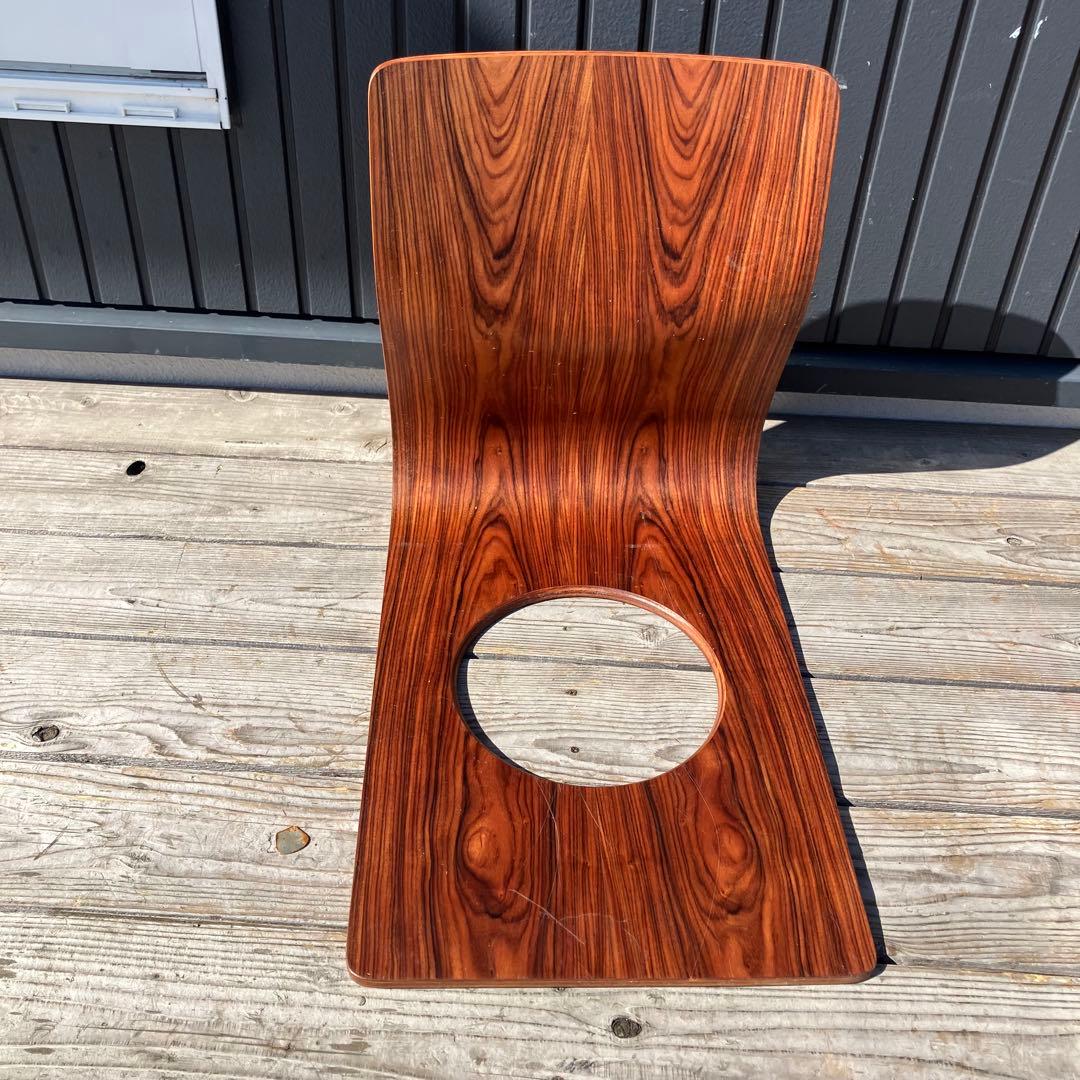 昭和レトロ 天童木工 Tendo 曲げ木 木製座椅子 4脚セット プライウッド