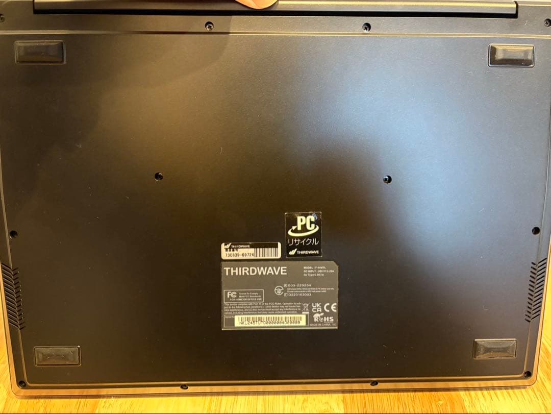 THIRDWAVE F-14MTL ノートPC 16GB/125GB