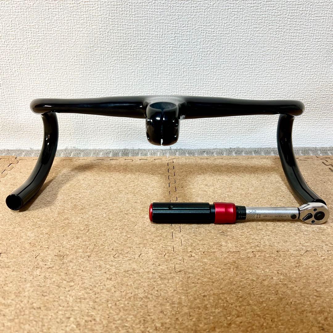 ロードバイク　一体型　カーボン　エアロ　ドロップハンドル　400-100mm