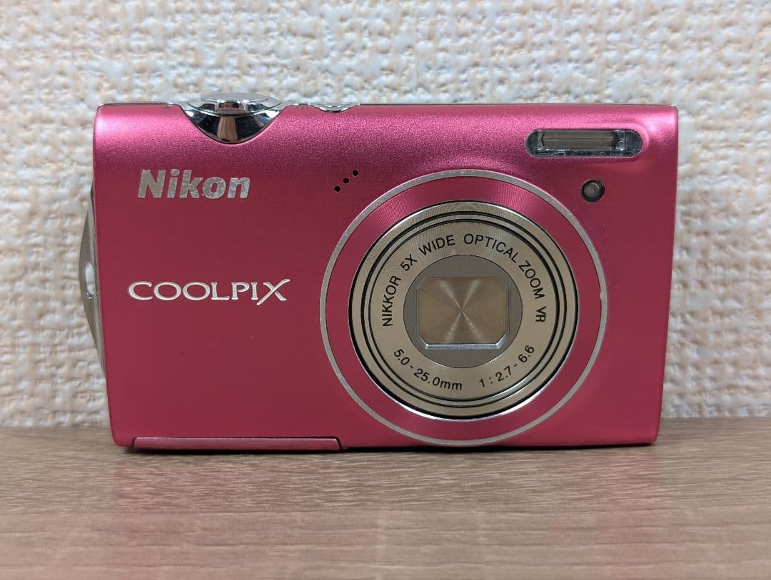 【外観美品】Nikon ニコン COOLPIX S5100 ピンク コンデジ