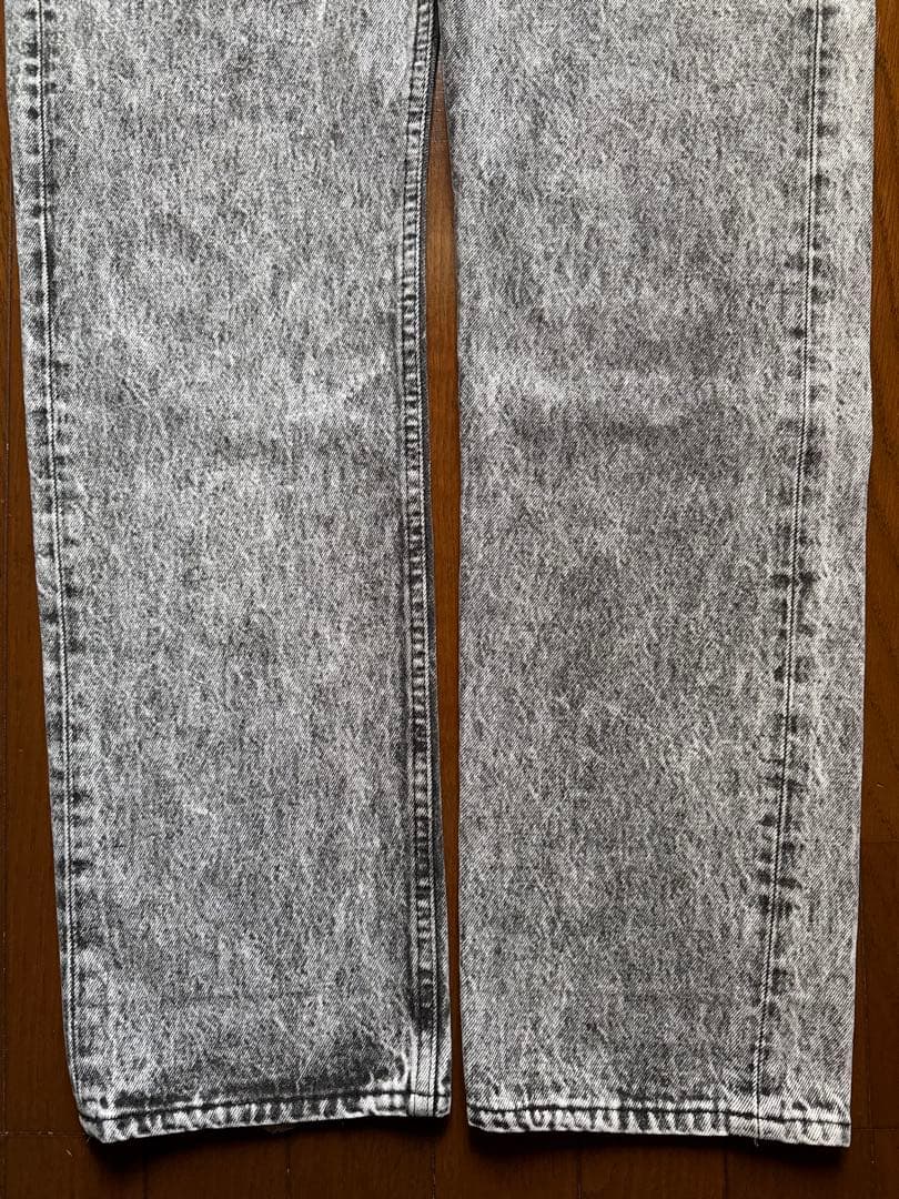希少【80s】Levi's 501 USA製 ブラックケミカルウォッシュ W32