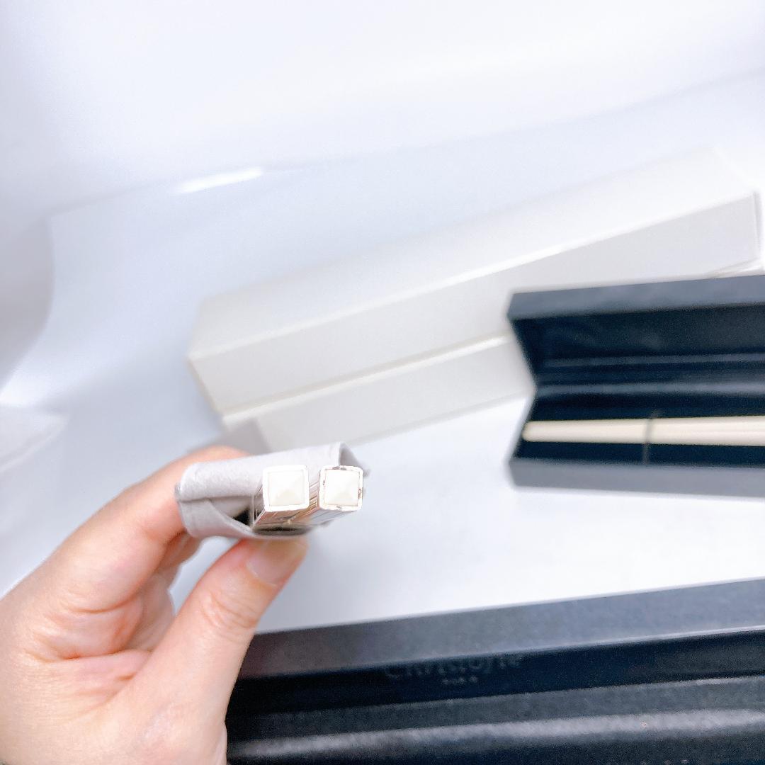 Christofle クリストフル 箸 専用ケース付き 2点 ホワイト シルバー