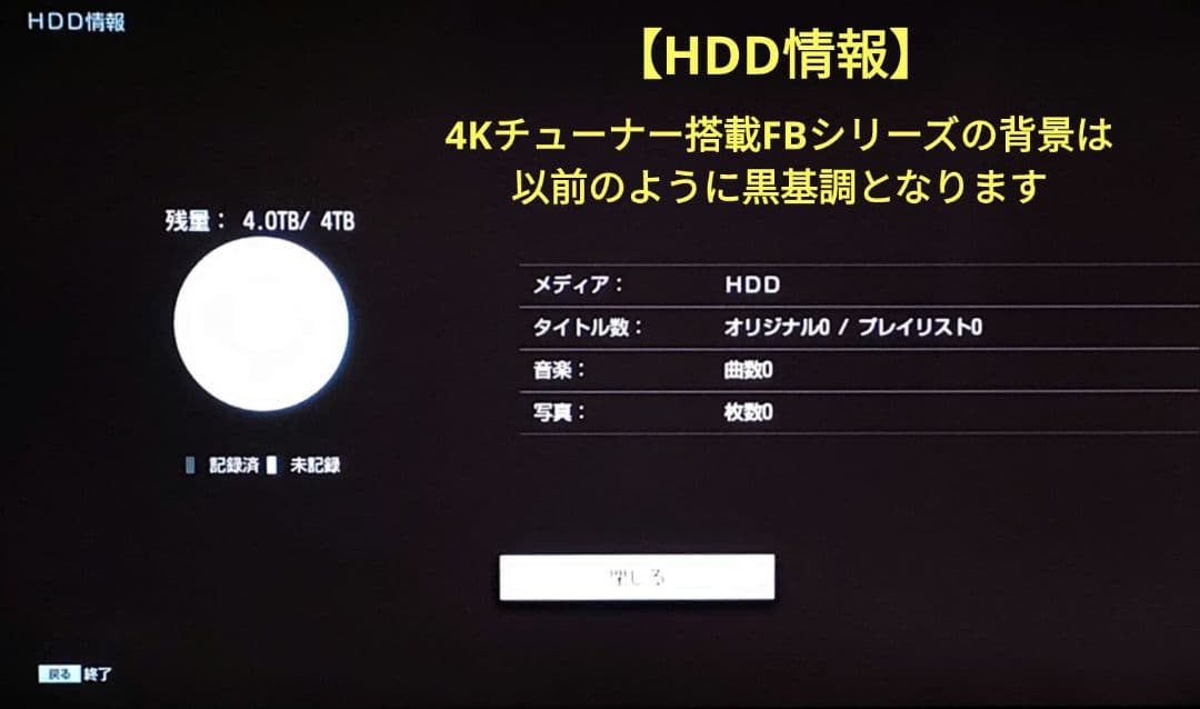 極上良品！4Kチューナー搭載！4TB！超高画質！SONY BDZ-FBW1000