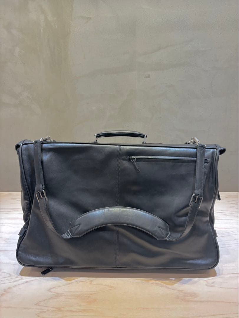 seeger カシミヤレザー　ガーメントバッグ(スーツバッグ)