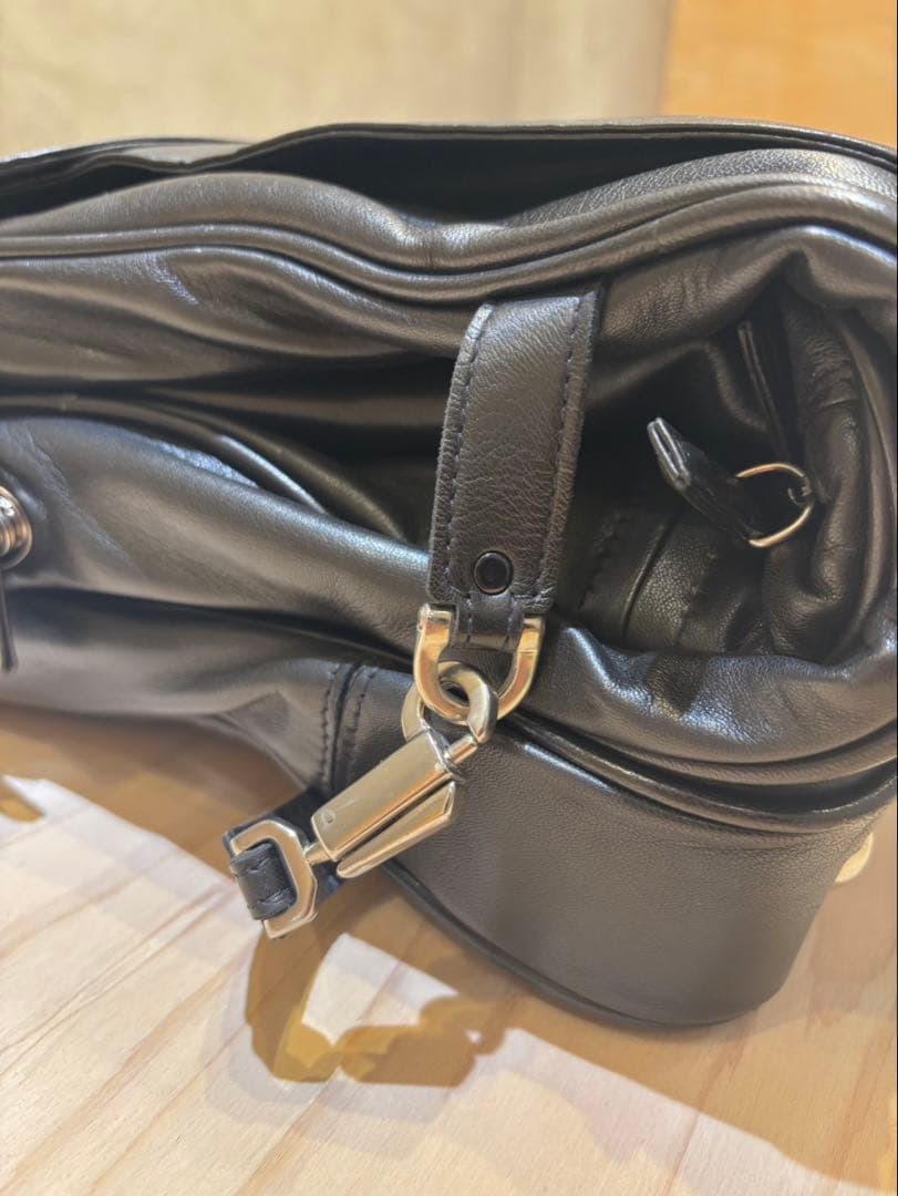 seeger カシミヤレザー　ガーメントバッグ(スーツバッグ)