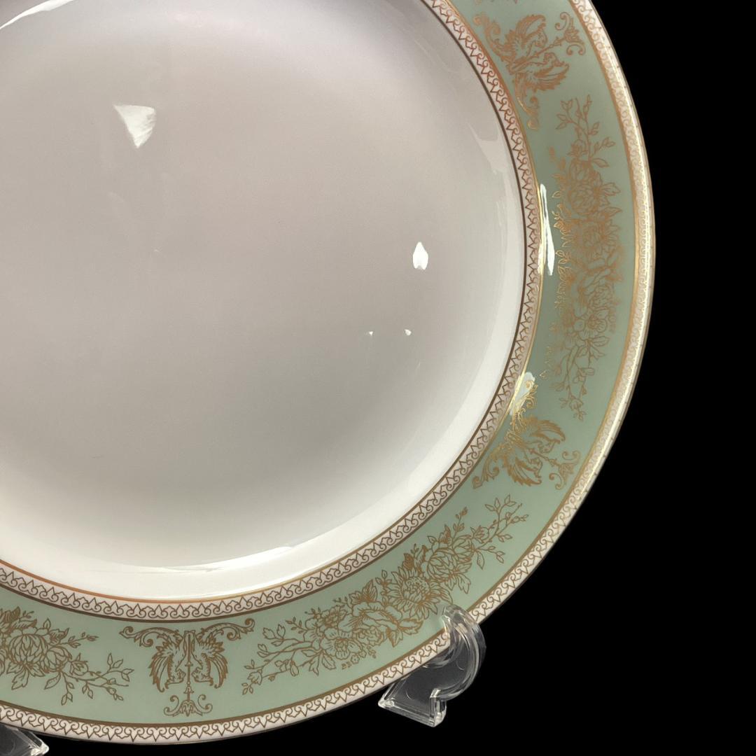 【希少】ウェッジウッド コロンビアセージグリーン 34cm 大皿 プレート