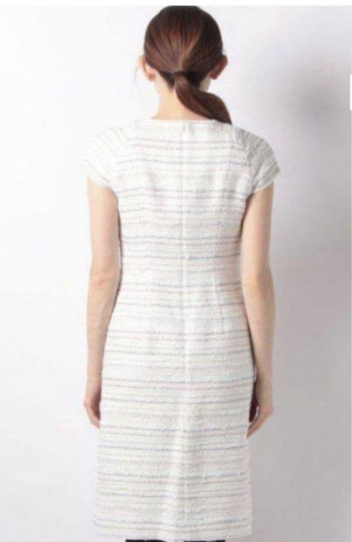 アナイANAYI ミックスラメツイードワンピース　36　入学式　入園式　卒園式