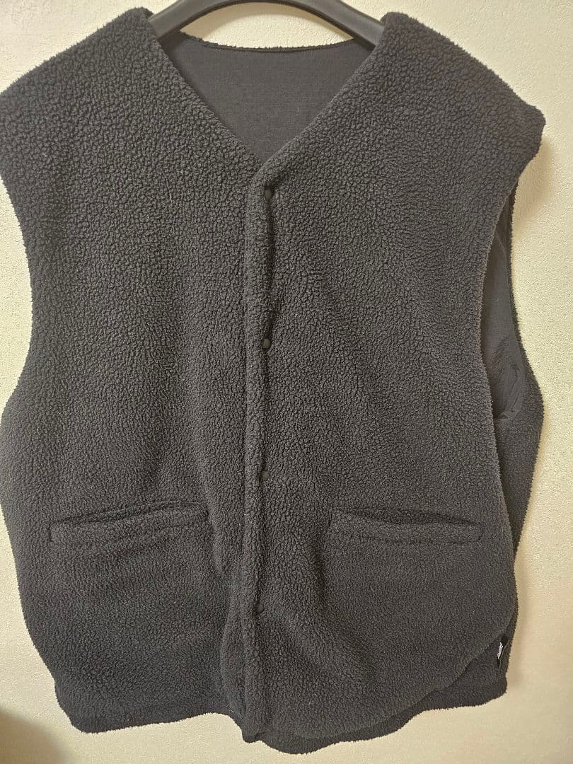 EEL Sunday Fleece Vest ベスト　ボア　リバーシブル　L