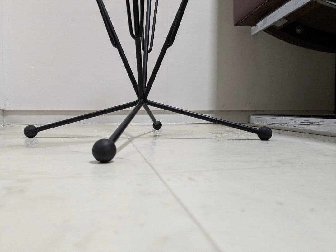 アイアン ガラステーブル ミッドセンチュリー インダストリアル ポストモダン