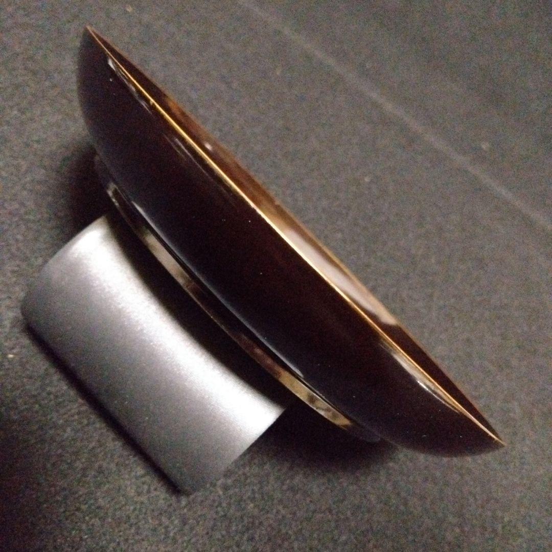 【漆器】輪島塗　江戸期　金蒔絵　金縁　本漆塗　天然木　白鷺紋様　水辺を飛立つ白鷺