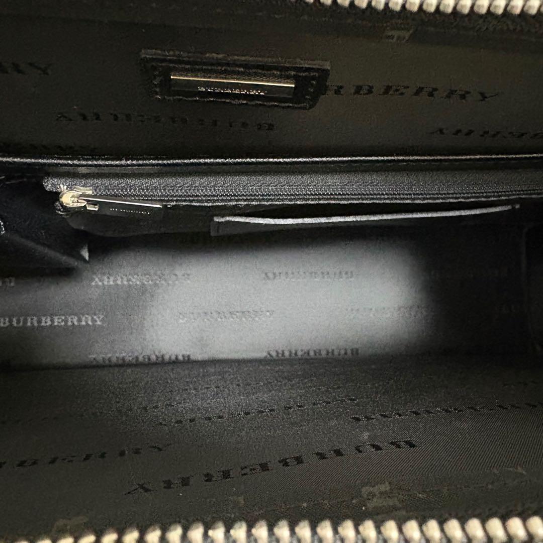 美品　バーバリー　ビジネスバッグ　ブリーフケース　サフィアーノレザー　本革　黒