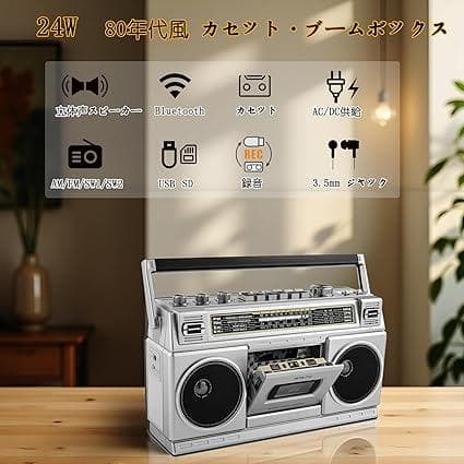 80年代風レトロラジカセ