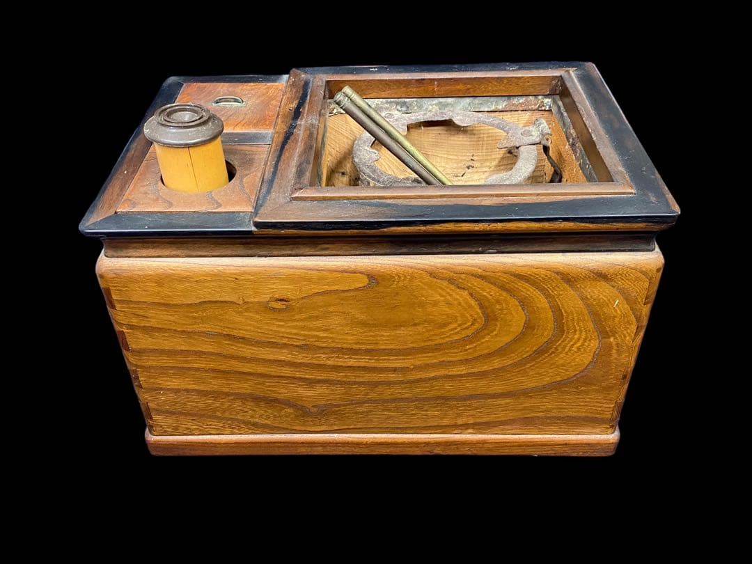 長火鉢　火鉢　引き出し付　アンティーク　コレクション