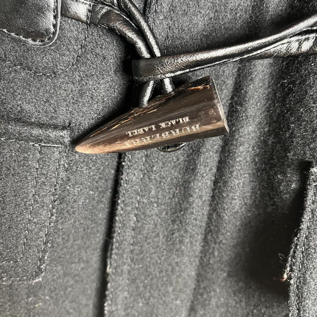 バーバリーブラックレーベル ★ ダッフルコート M ブラック ショート丈