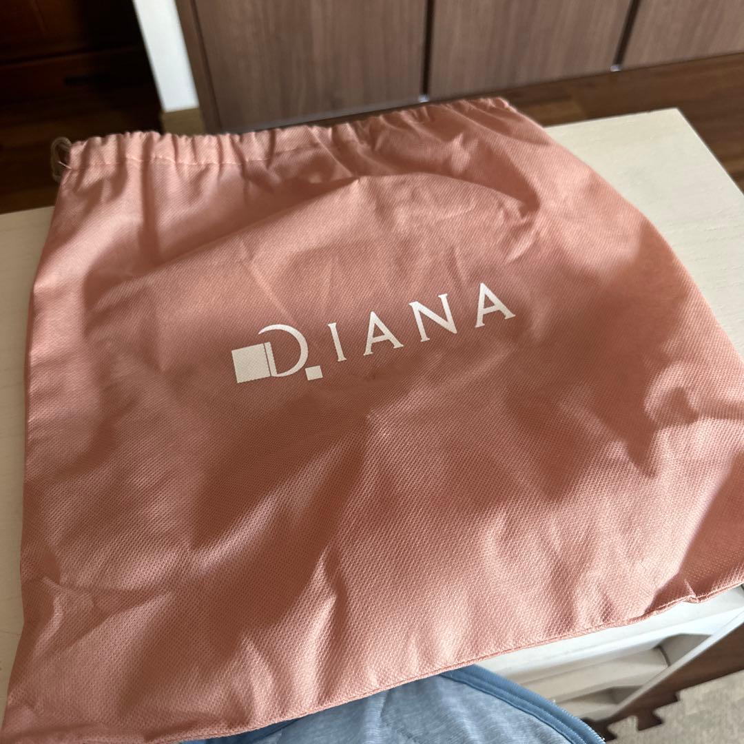 美品 DIANA ブラウンバスケットハンドバッグ