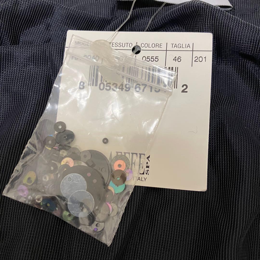 【タグ付】MOSCHINO ビジューカーディガン　ニット　スパンコール　黒　L