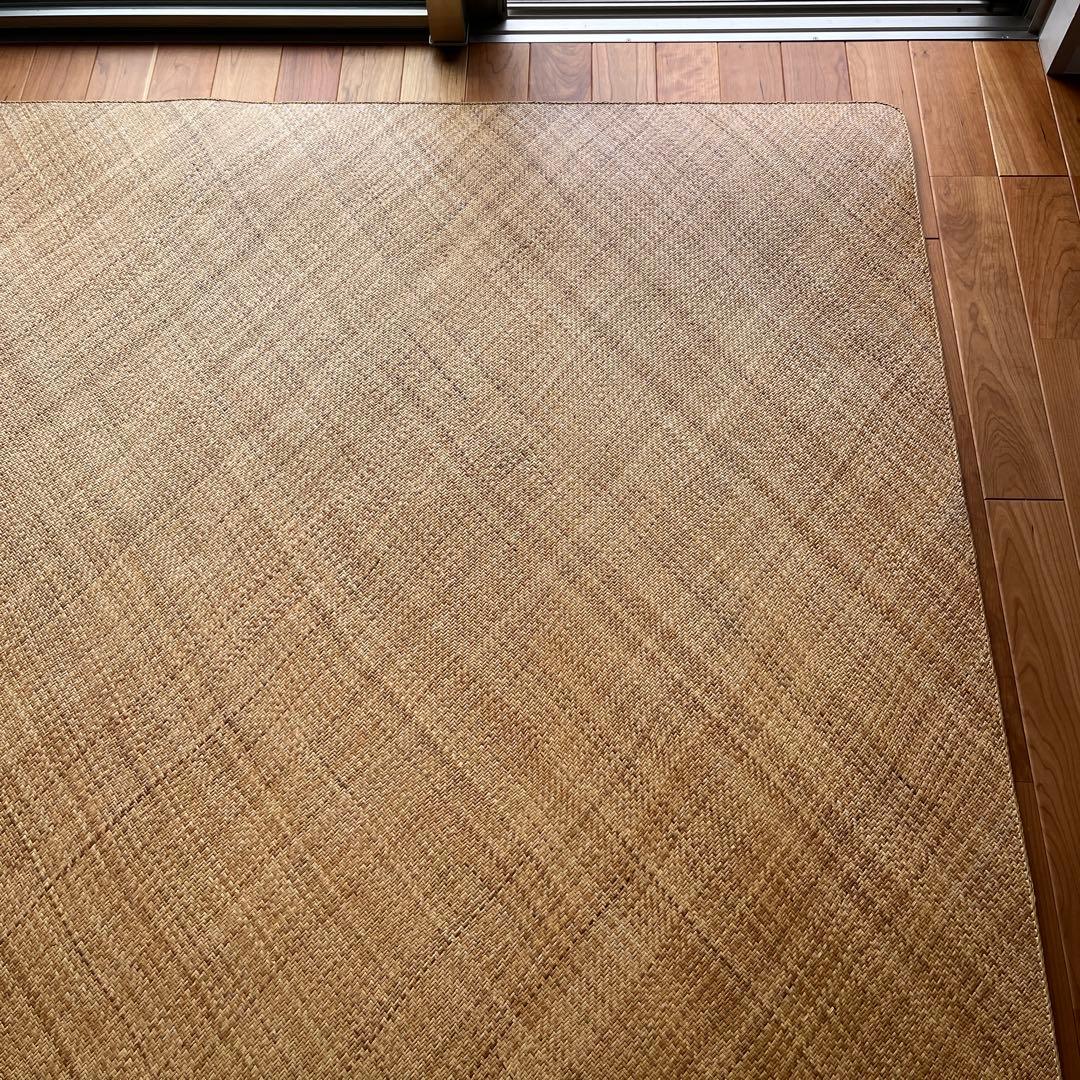 【ひーこ】籐あじろ布裏張り180✖️230