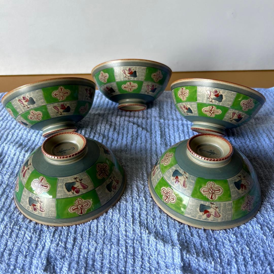 15、有田焼　清山　茶碗　5枚セット