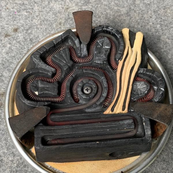 野々田商店炭型電熱器B100V500W通電確認済み [B34179]