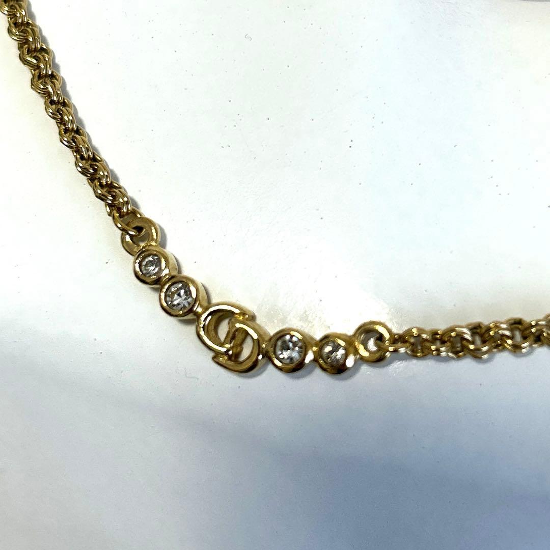 美品　Christian Dior クリスチャンディオール CDロゴ ネックレス