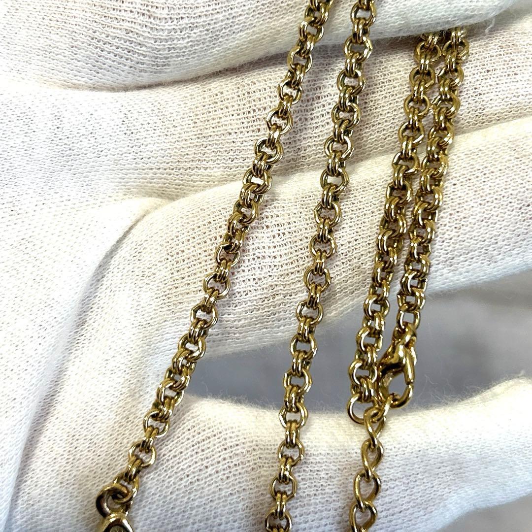 美品　Christian Dior クリスチャンディオール CDロゴ ネックレス
